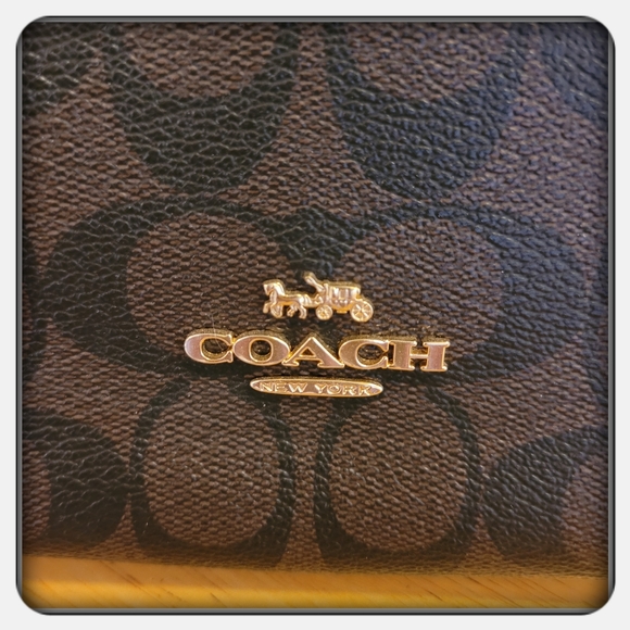 EUC Coach Large Mia Brown Metallic Berry Satchel - Picture 10 of 12